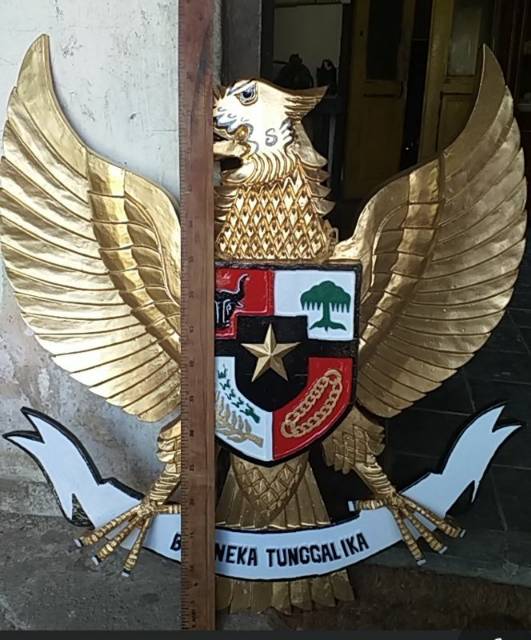 Lambang Negara NKRI GARUDA PANCASILA Ukir Kayu Asli