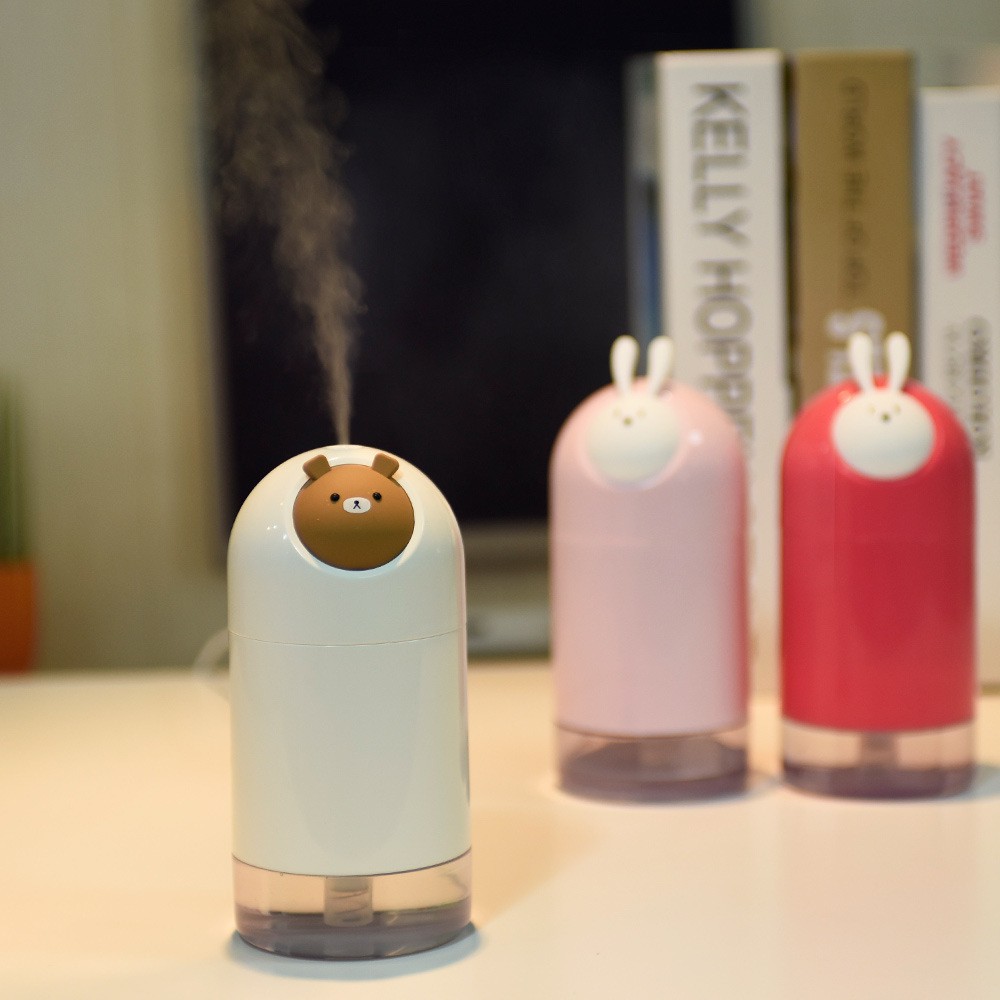 Bunny Brown Humidifier Purifier Diffuser Aromatherapy USB Portable Pelembab dan Penjernih Udara