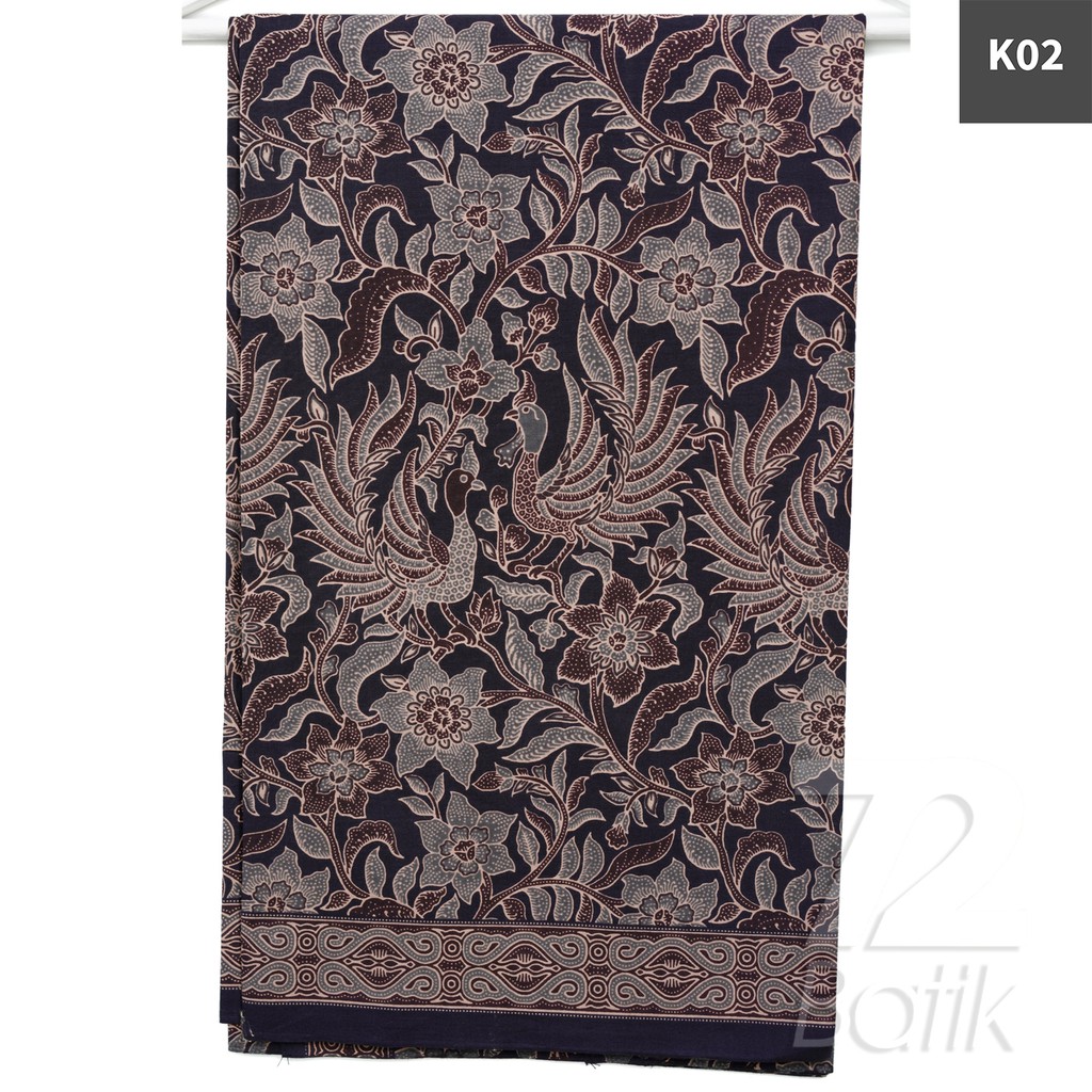 KAIN BATIK PREMIUM Bahan Katun Motif Kembang Sekar Warna Biru 723337 Cap 72 Jarik Jarit Samping Kebat Panjang Batik Katun Modern Premium Bahan Seragam Batik Pernikahan Kantor Keluarga Murah Kamen Jadi Batik Bali Lembaran