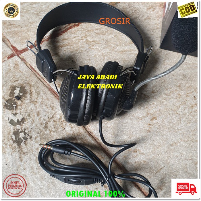 J323 HEADSET GAME HEADPHONE BANDO YOUTUBER GAMING HANDSFREE CALL HEADPHONES KABEL KOMPUTER PC MICROPHONE HP HANDPHONE MIC CPU GADGET LAPTOP SUARA AUDIO SOUND SISTEM GADGET UNIVERSAL  BISA BUAT REKAM VIDEO KAYA YOUTUBER BISA BUAT KE PC BISA HP