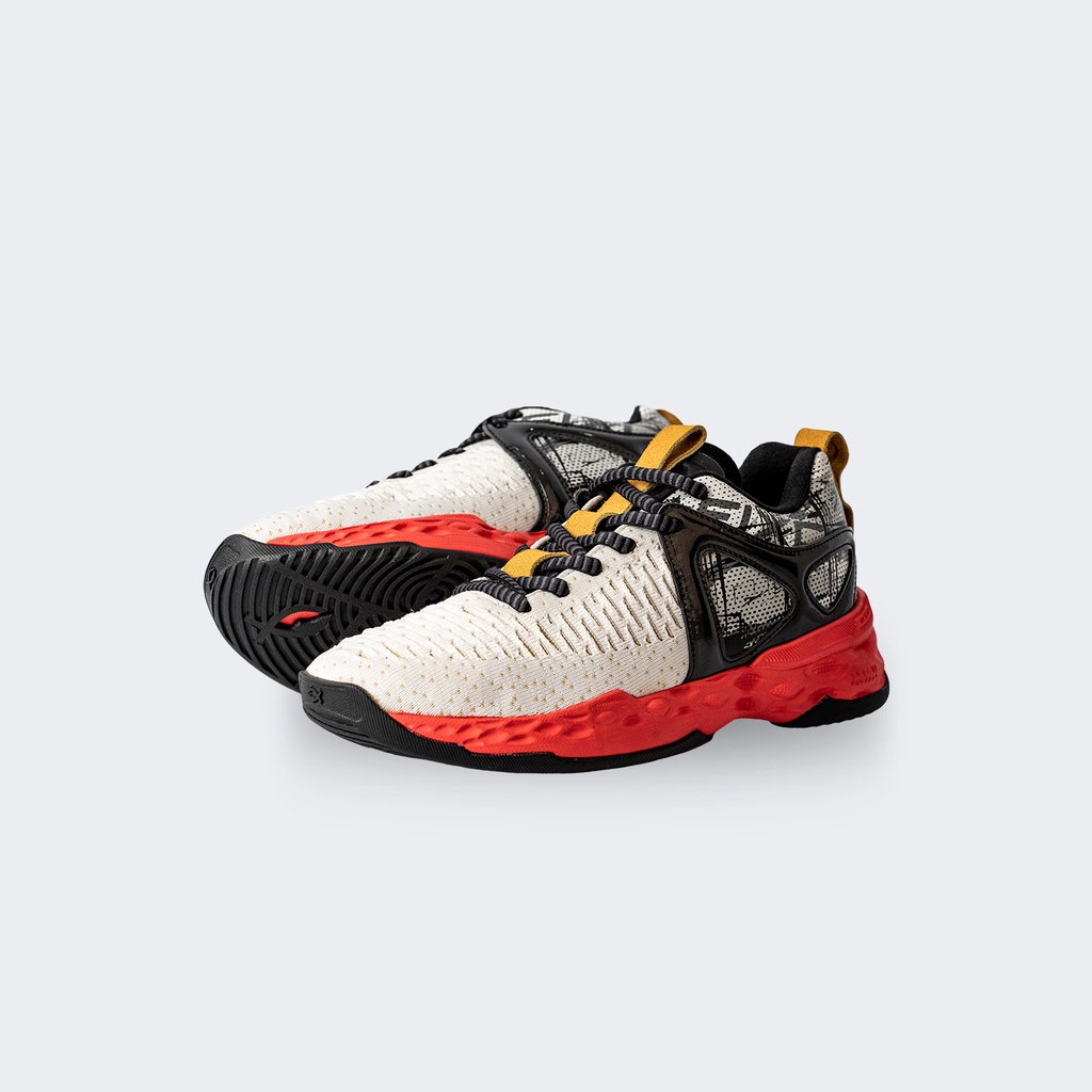 FIXCH - Blitzkrieg Offwhite - Black - Red volleyball shoes