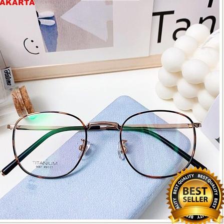 Grosir❄️ (27AN.ID)Kacamata Baca Frame KM73 Anti Radiasi Metal Gaya Retro Untuk Pria / Wanita | NEW |