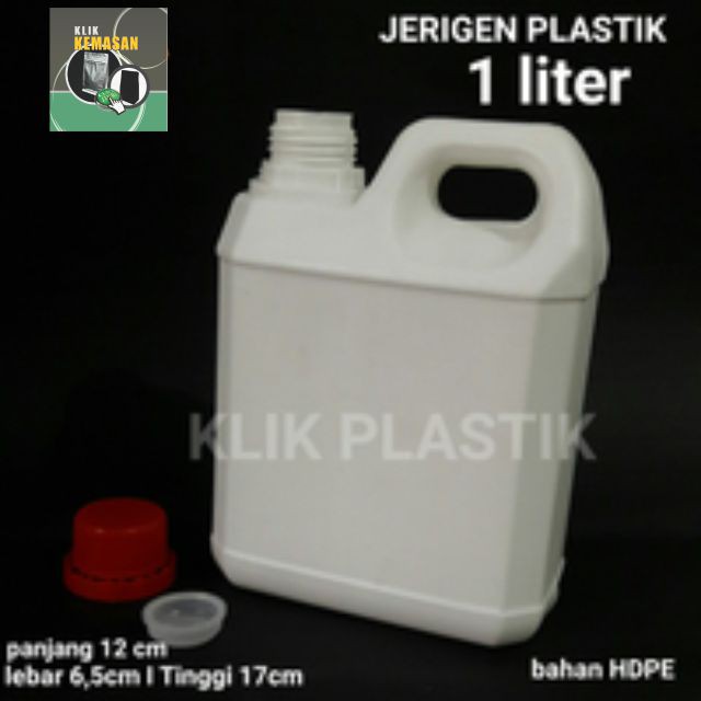 JERIGEN PLASTIK 1 LITER/BOTOL PLASTIK BOTOL PET/BOTTLE