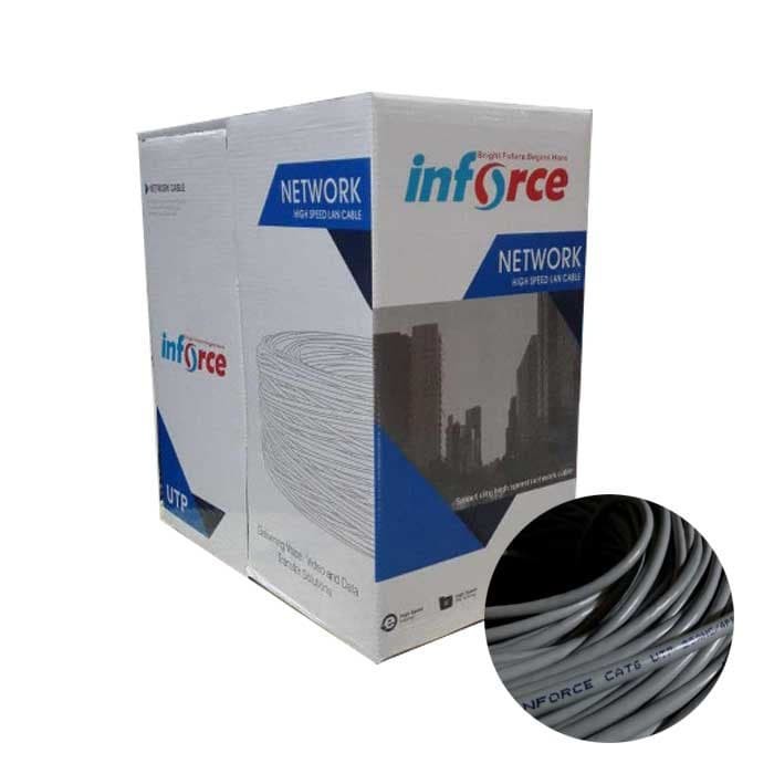 KABEL LAN UTP INFORCE CAT6 ABU-ABU 305M, KABEL LAN CAT6 INFORCE 1 ROLL