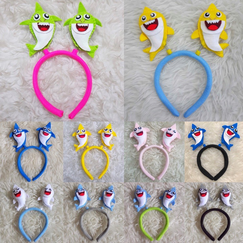 Bando Karakter Baby Shark Babyshark Kostum Ikan Hiu PinkFong Pink Fong Boneka Baby Shark dududu