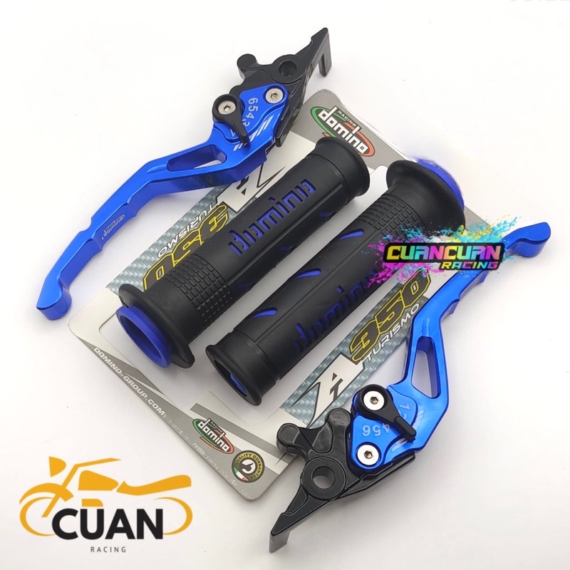 2in1 HandGrip Domino + Handle CNC Sisik Stelan Handle sisik CNC Stelan BEAT VARIO MIO MX VIXION TIGER FU VARIO 150 N-MAX AEROX MIO-J PCX LEXI FREGOO SCOOPY