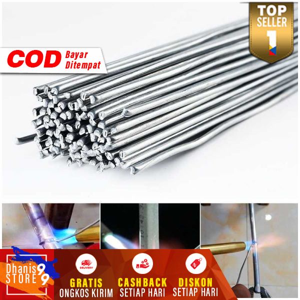 Taffware Kawat Las Aluminium Electrode Suhu Rendah 500mm 20PCS Premium Quality Aksesoris Solder Berkualitas