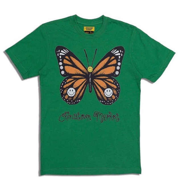 KAOS CHINATOWN MARKET BUTTERFLY TEE GREEN KAOS ORIGINAL
