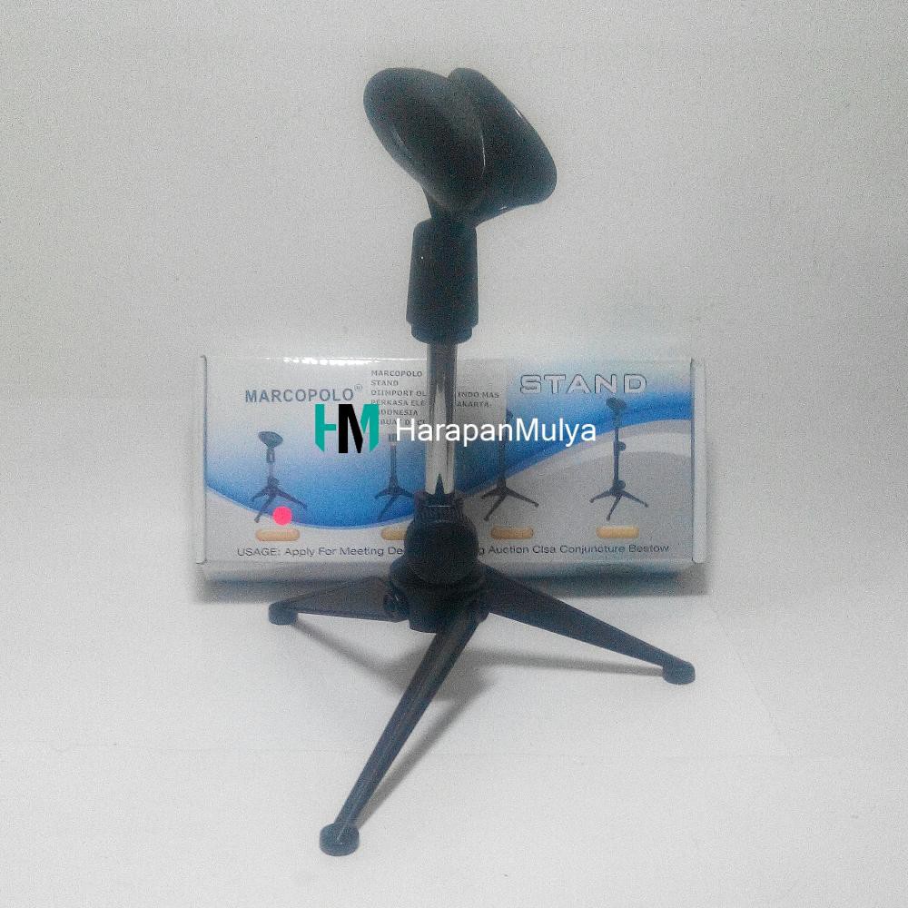 DISKON Mic Table Stand Meeting Dudukkan Microphone Meja Rapat Kaki Tiga Marcopolo TERLARIS