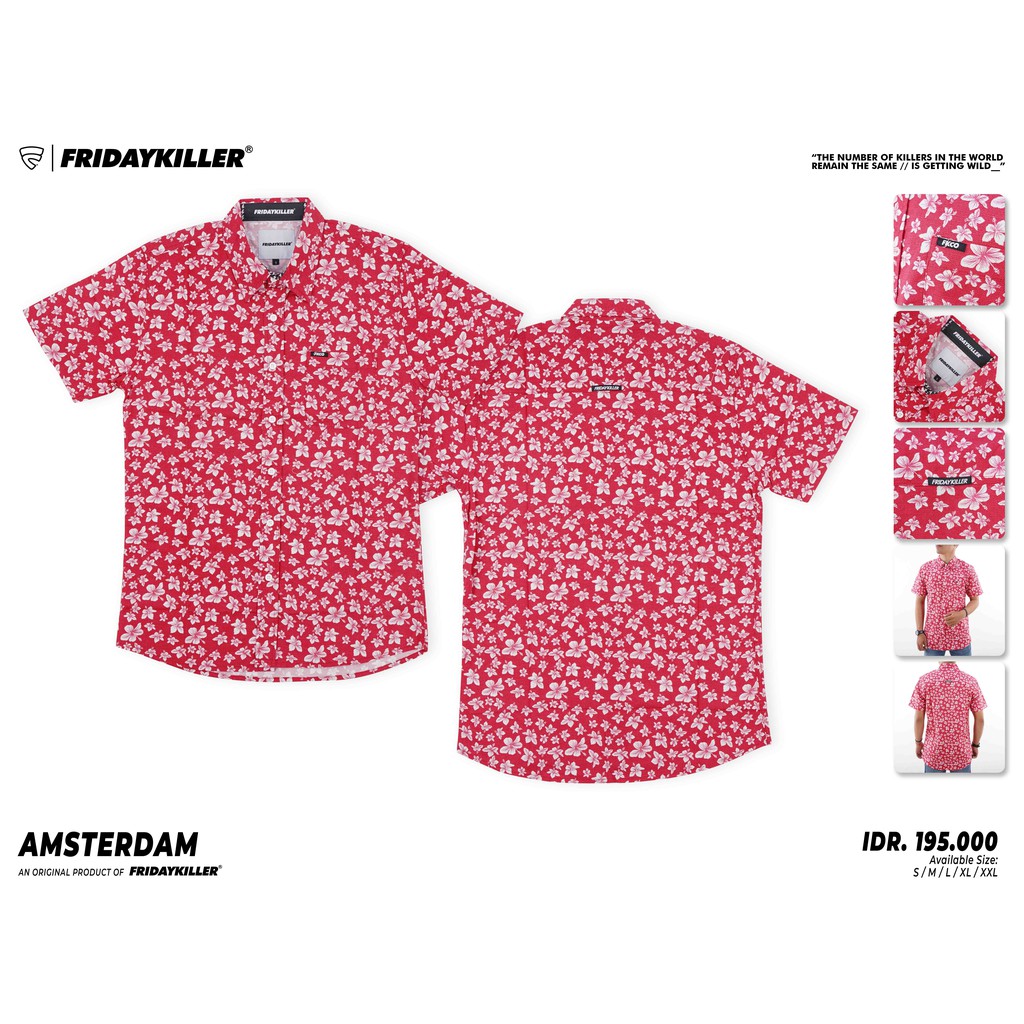 KEMEJA PRIA FRIDAY KILLER | AMSTERDAM