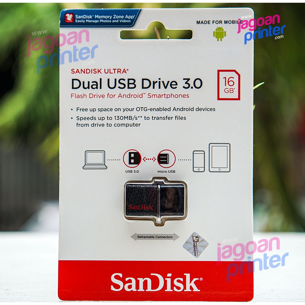 OTG SanDisk Ultra 16GB Flashdisk dual Drive USB 3.0 Micro
