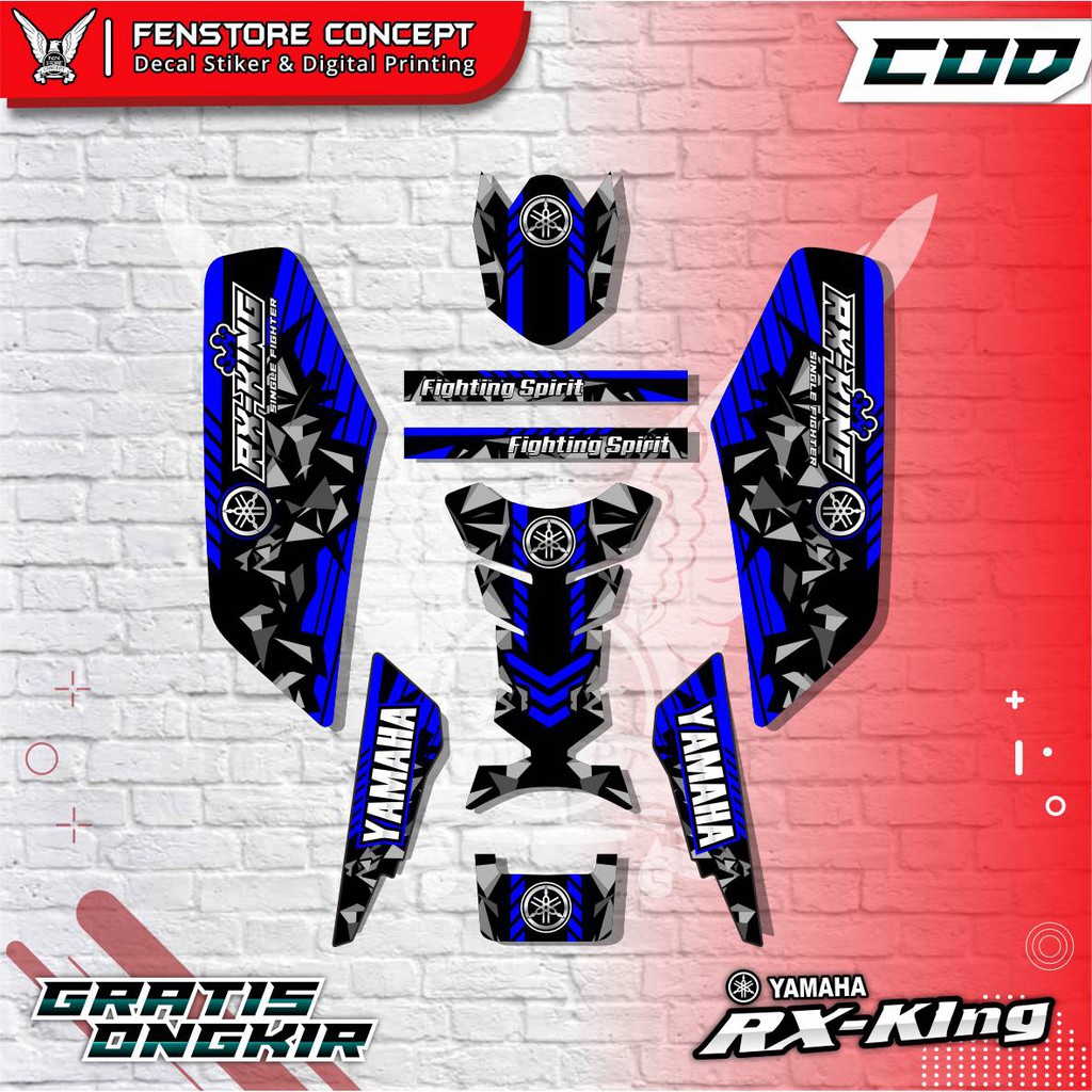 Striping Rx King Variasi 2004 2008 Setriping RX King Variasi Fighting Spirit Variasi Motor RX KING