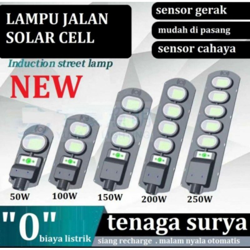 Lampu Jalan Solar 250W 250 Watt Lampu PJU Solarcel 250 W Led