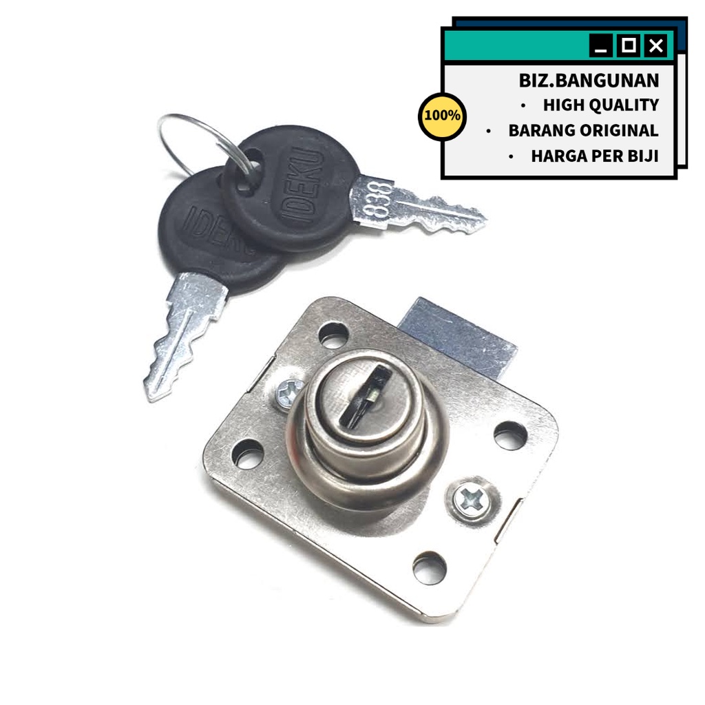 KUNCI LACI IDEKU 101 - KUNCI LEMARI KABINET LOKET - DRAWER LOCK