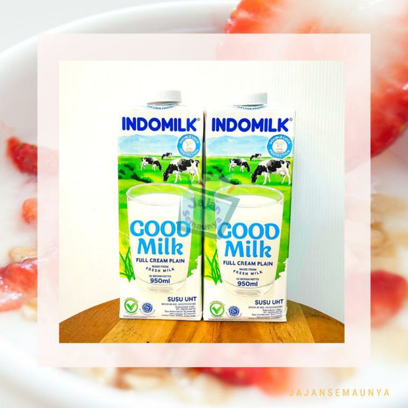 

Indomilk uht full cream 950 ml x 12 pcs (1 karton)(kemasan baru)