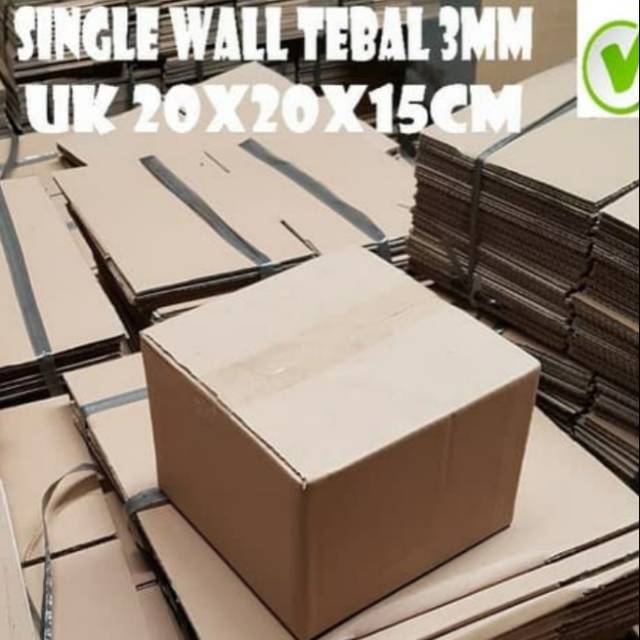 

kardus ukuran 20x20x15