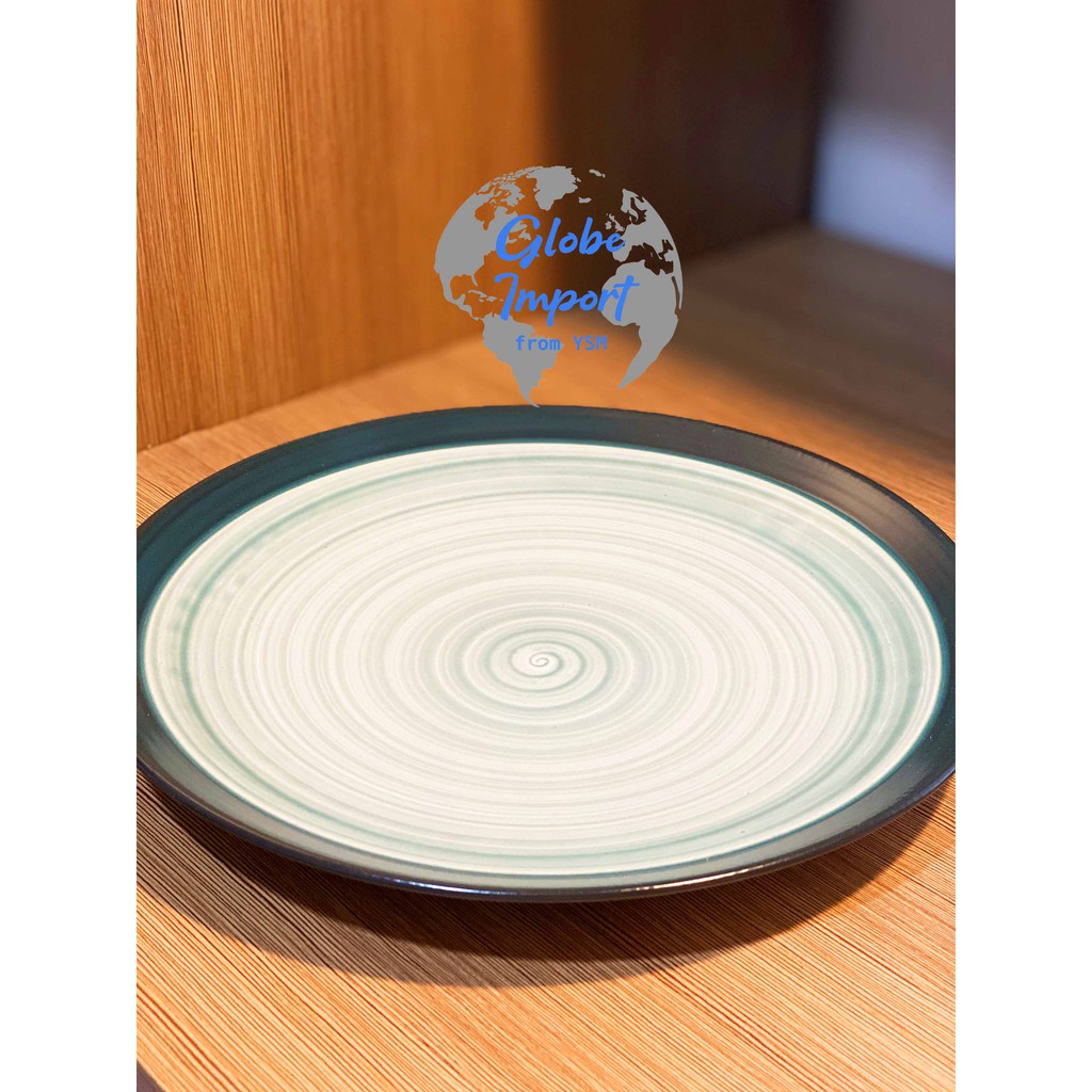Piring Makan Dinner Colour Plate Swirl Mewah Cafe Hotel Restaurant
