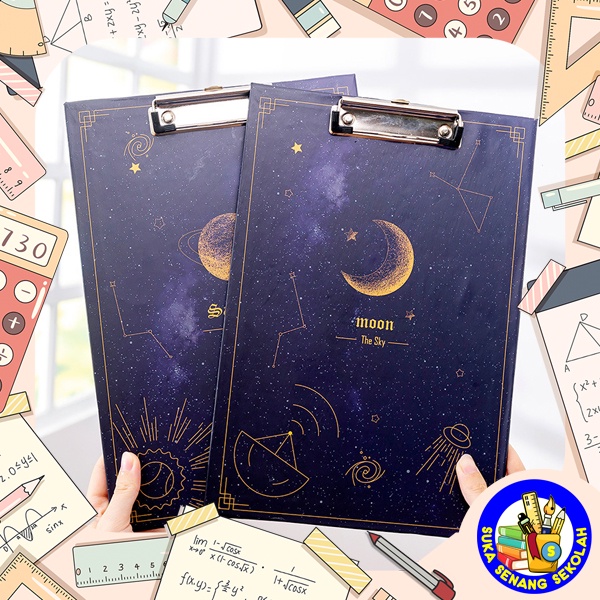 

Papan Jalan / Papan Ujian / Clipboard A4 Motif Space AT0076