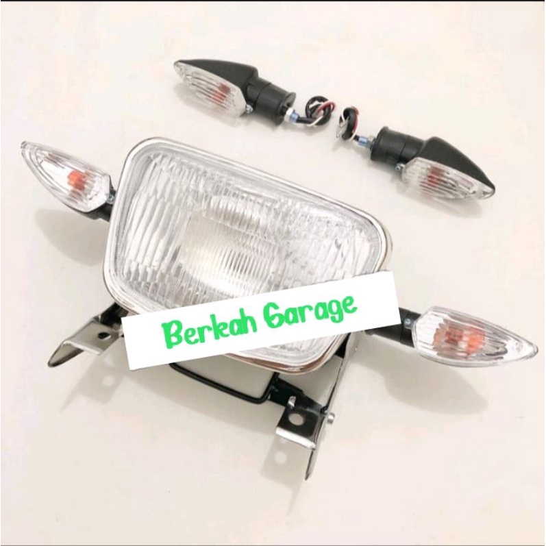 Lampu Depan Rx-King New Plus Sen Vixion New Depan Belakang Plus Breket Lampu