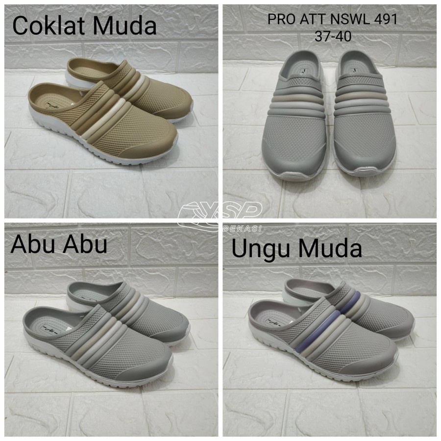 Sandal Bustong Wanita Sandal slide sutong Bahan Karet Anti Air Tanpa Sambungan Elastis