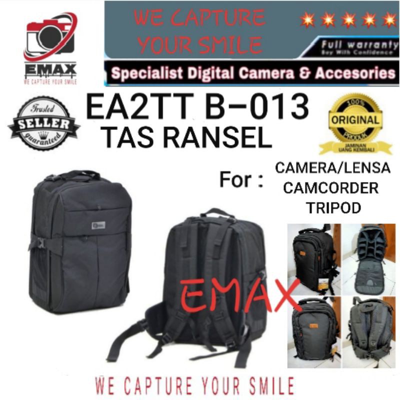 Tas Ransel Kamera EA2TT B-013 Camera Lensa Camcorder Tripod EA2TT B 013 B013
