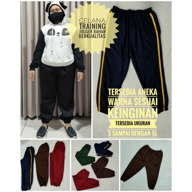 Celana Training/Celana Santai/Celana Olahraga Jogger Murah Berkualitas Bahan Setara Adidas &amp; Diadora