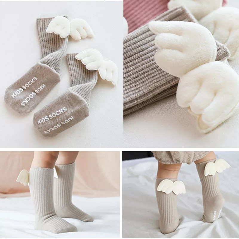 Kaos kaki anti slip anak / Kaoskaki sayap anak / Kaos kaki bayi import/ Socks Wing