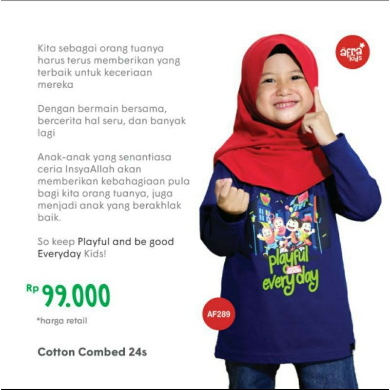 Kaos Anak Afrakids AF289