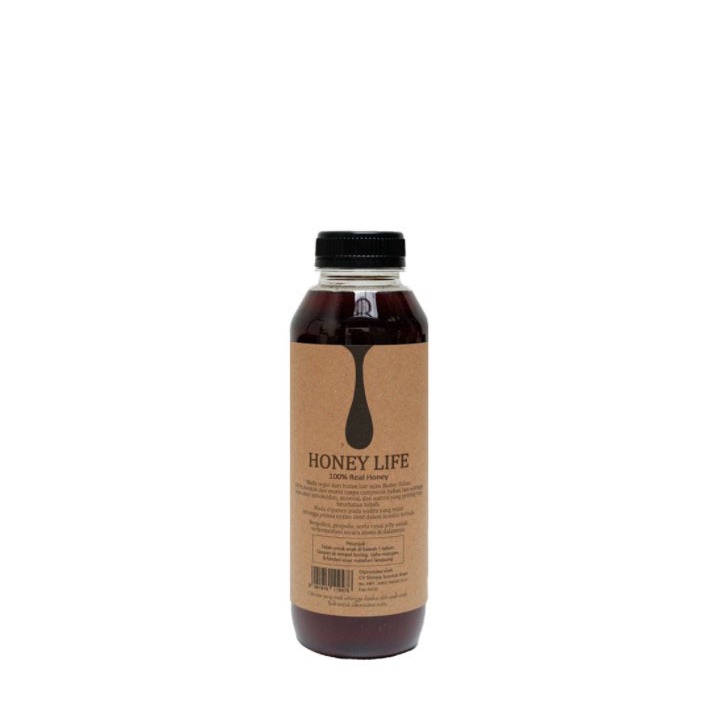 Honey Life Raw Wild Forest Honey 500ml - Madu Hutan Raw Honey Life