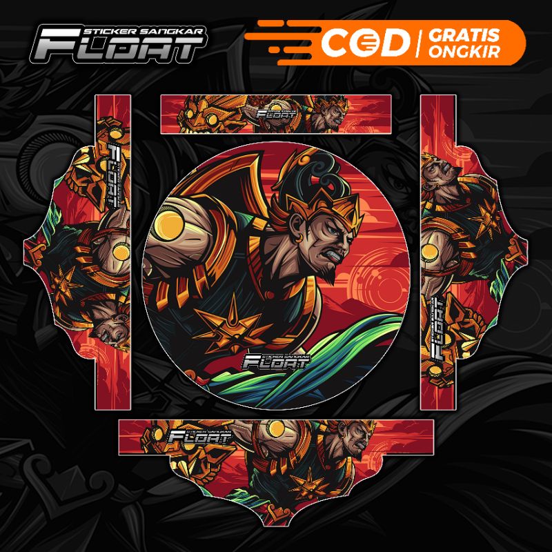 STIKER DECAL TEBOK LOVEBIRD PVC