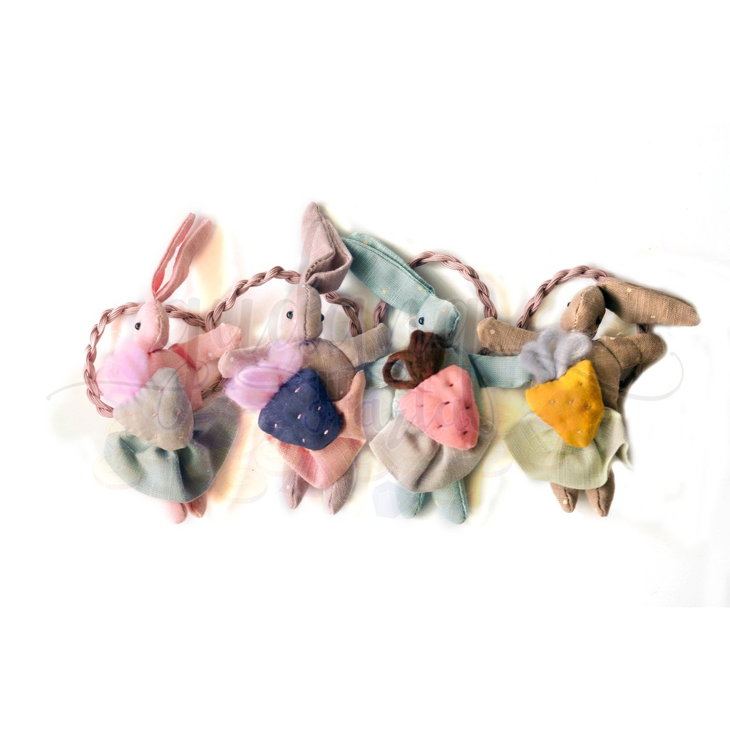 Ikat Rambut Korea Kelinci Rabbit Cute Gelang Lucu Karet GH 201332