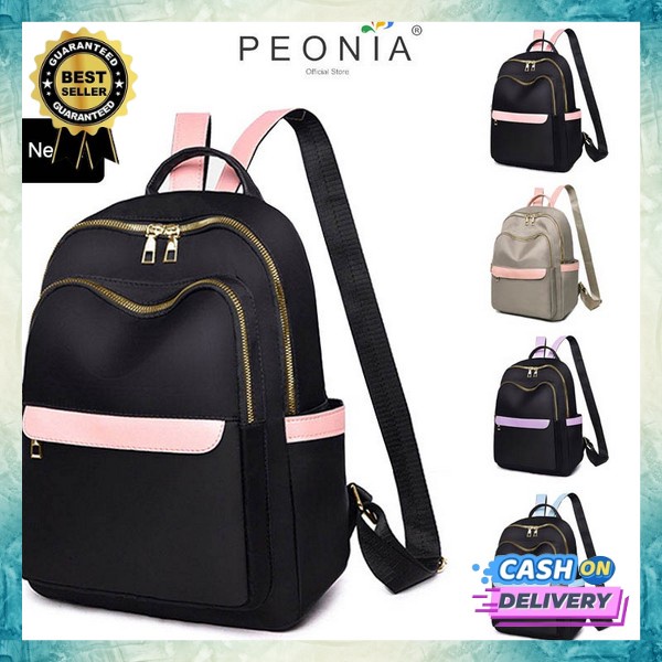 Tas Ransel Wanita Import Back Pack Punggung Kuliah Backpak Hangout Perempuan Tas Gendong Cewek Korea