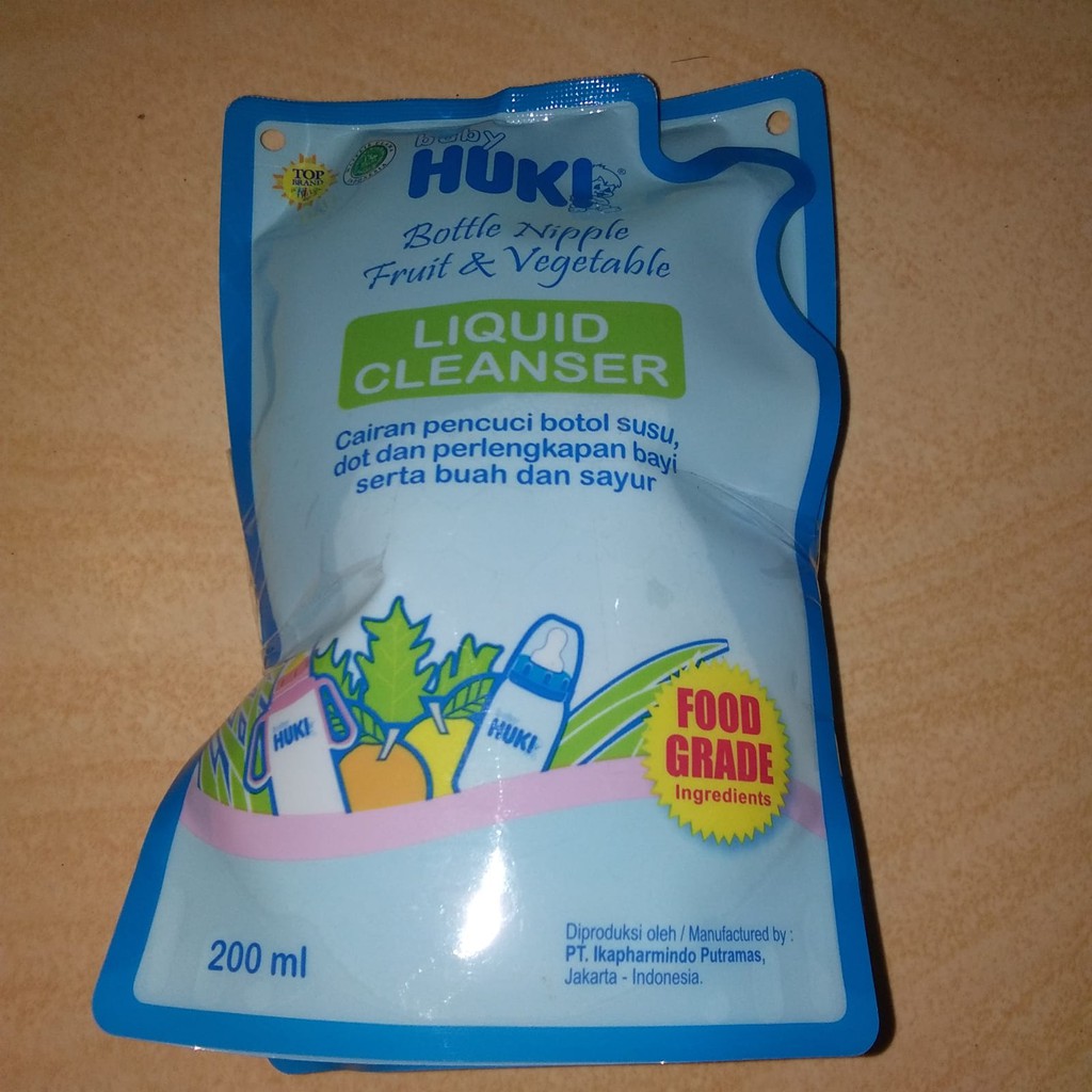 PROMOOO Liquid Cleanser Huki 200ml dan 450ml Beli 1 Gratis 1/Sabun Pencuci Botol Huki Aman Food Grade