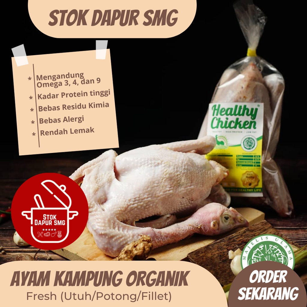 

Astamajaya Daging Ayam Kampung Organik Segar Beku / Fresh Frozen