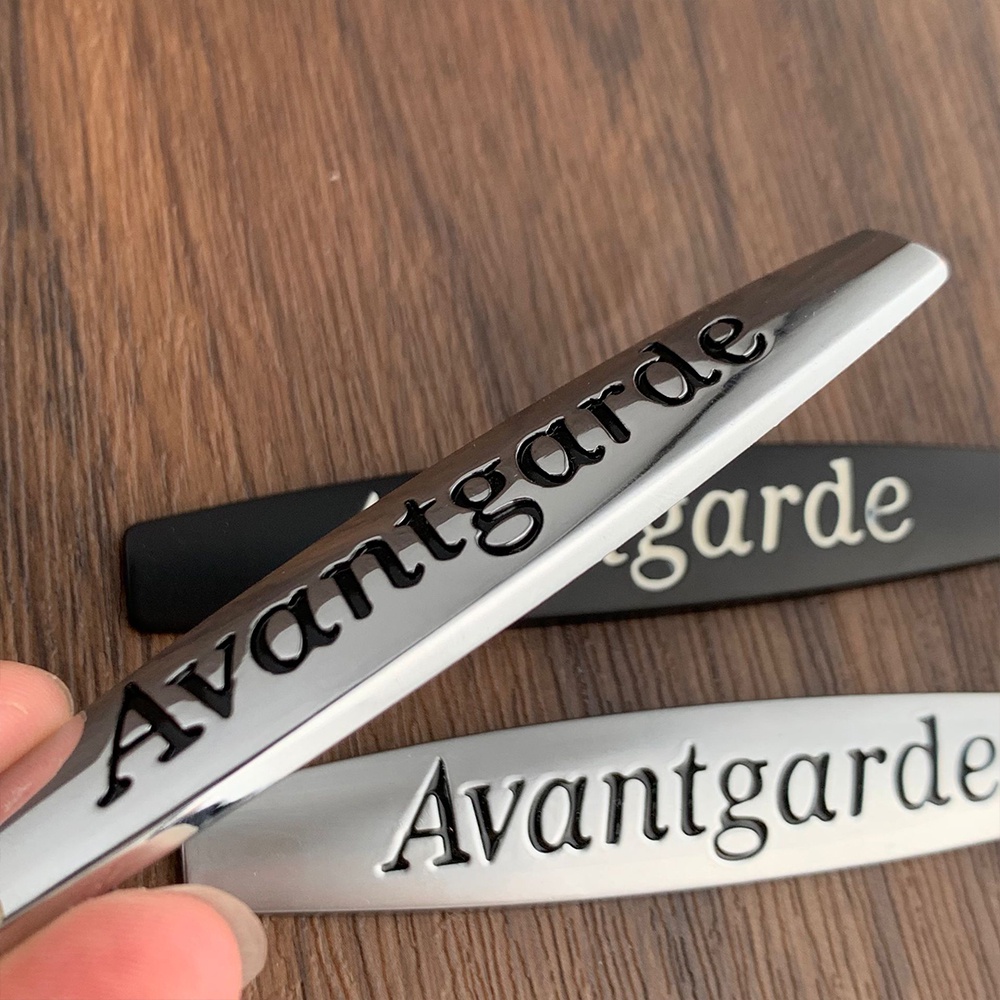 1 Pcs Logam Avantgarde Mobil Fender Sisi Emblem Lencana Stiker Bumper Belakang Bagasi Stiker Mobil untuk Mercedes-Benz Mobil Styling