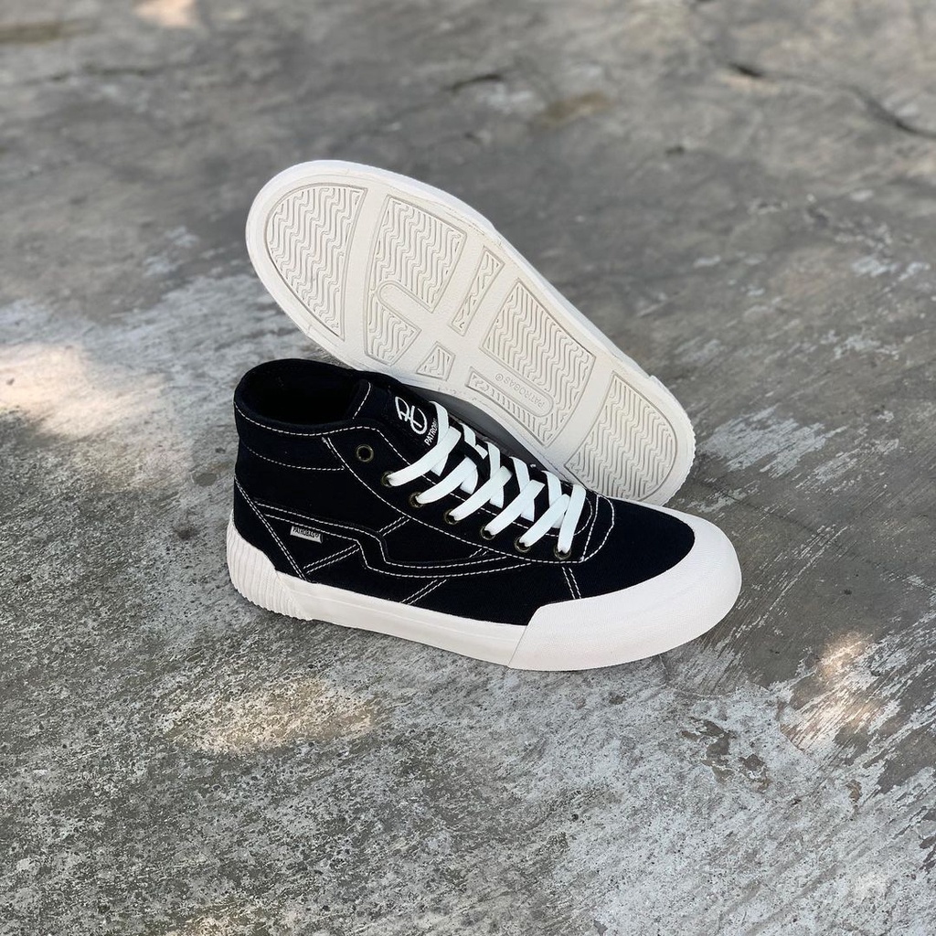 PATROBAS EQUIP HIGH BLACK WHITE, NAVY, MAROON & CHARCOAL - Sepatu  Sneakers Canvas Pria/Wanita Patrobas Original-3