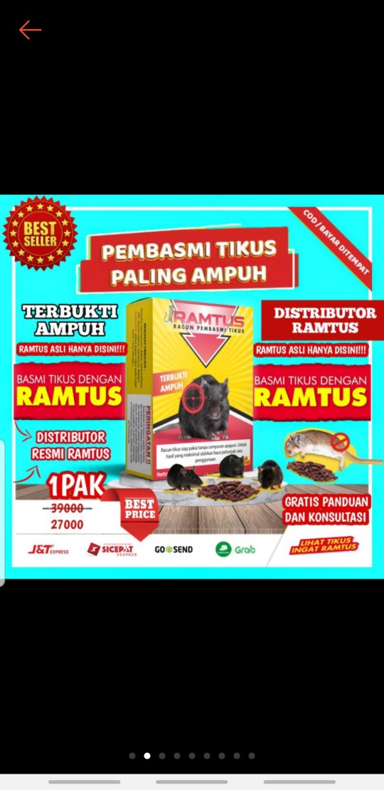 Obat Racun Tikus Ampuh Mati Kering Ramtus Perangkap / Pengusir / Jebakan Tikus Massal Tidak Berbau