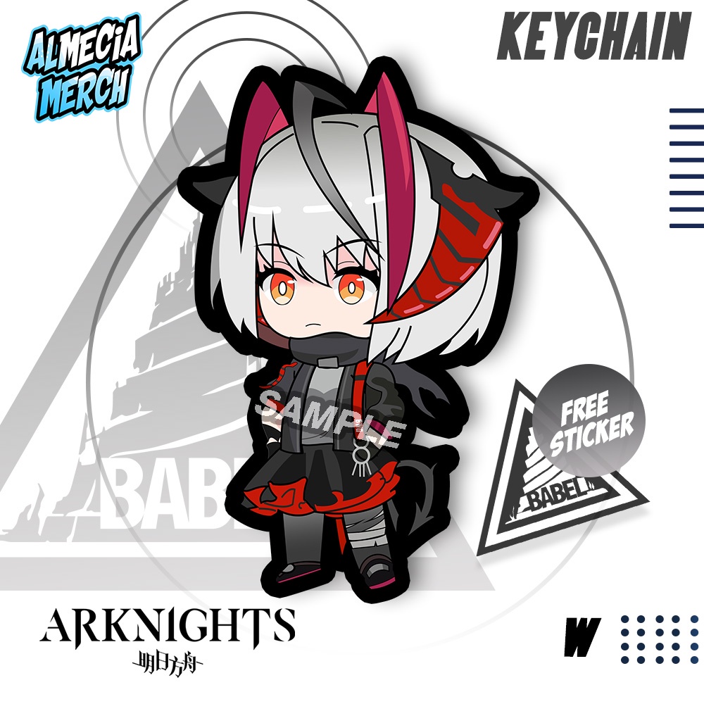 Gantungan Kunci Arknights W / Keychain Arknights W