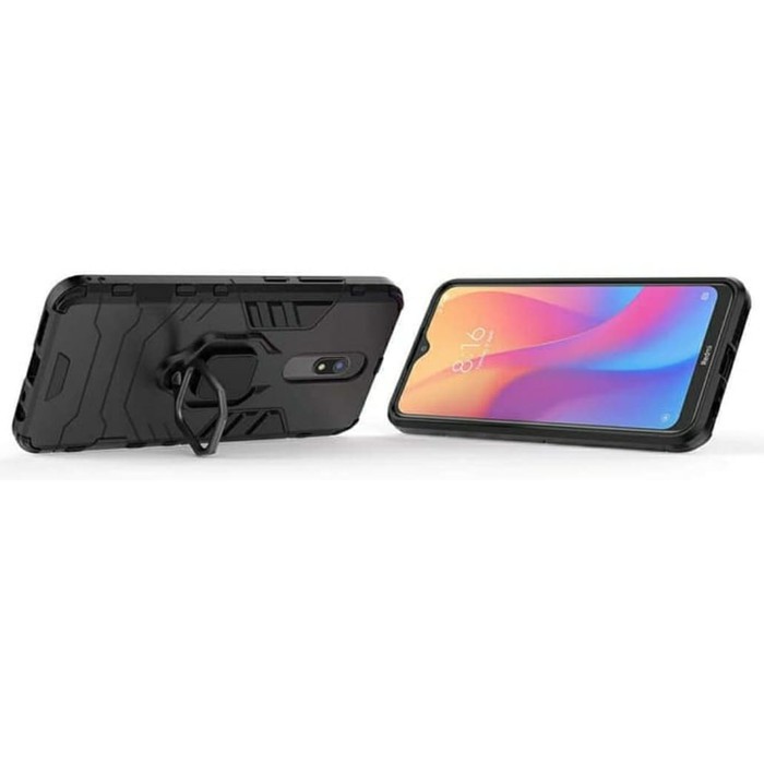 SOFTCASE REDMI 8A PRO - CASE IRON ARMOR + RING XIAOMI REDMI 8A PRO - BC