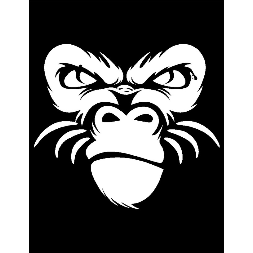 stiker kingkong - cuting stiker kingkong