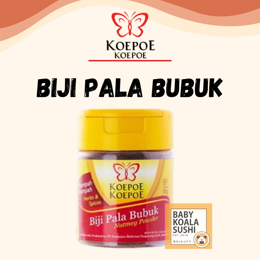 KOEPOE Biji Pala Bubuk 37 g Halal | Nutmeg Powder