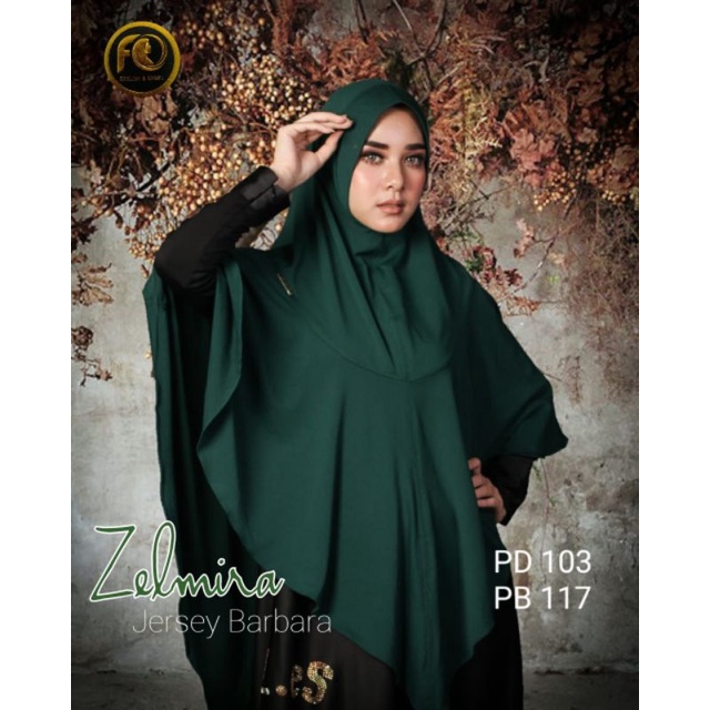 Khimar Zelmira Original Farida FO hijab Jumbo Syari