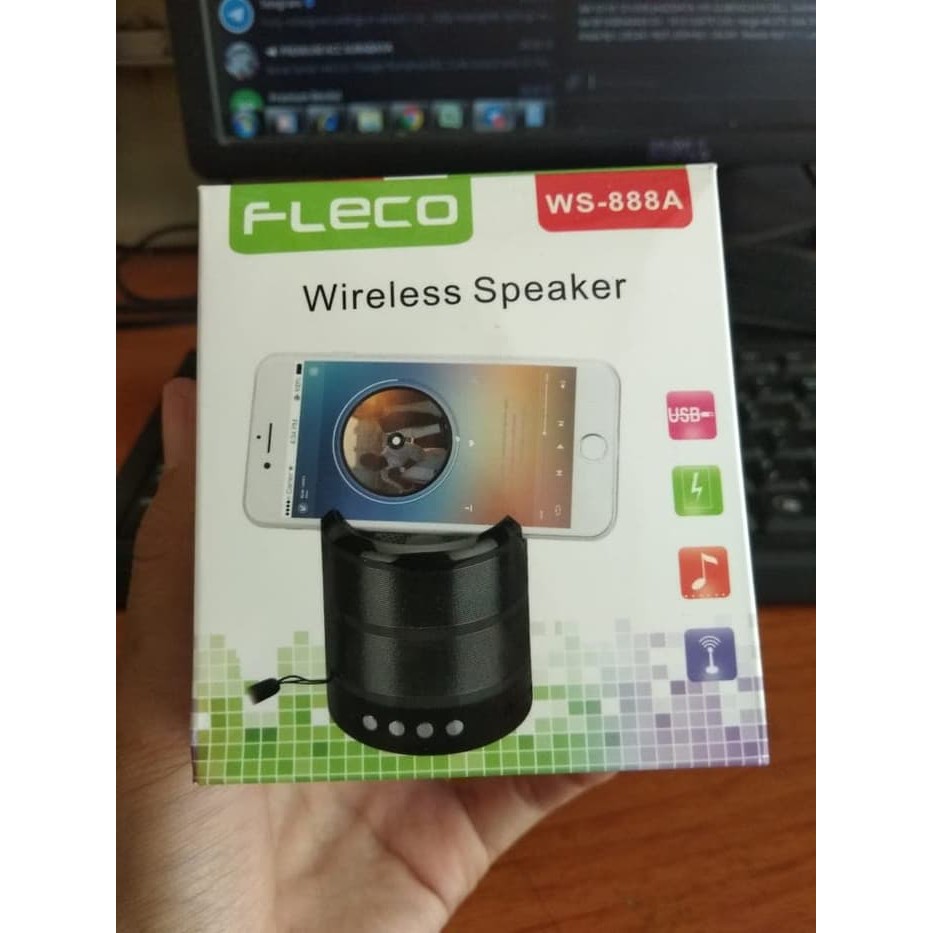 Speaker Fleco Mini Bluetooth WS-888A