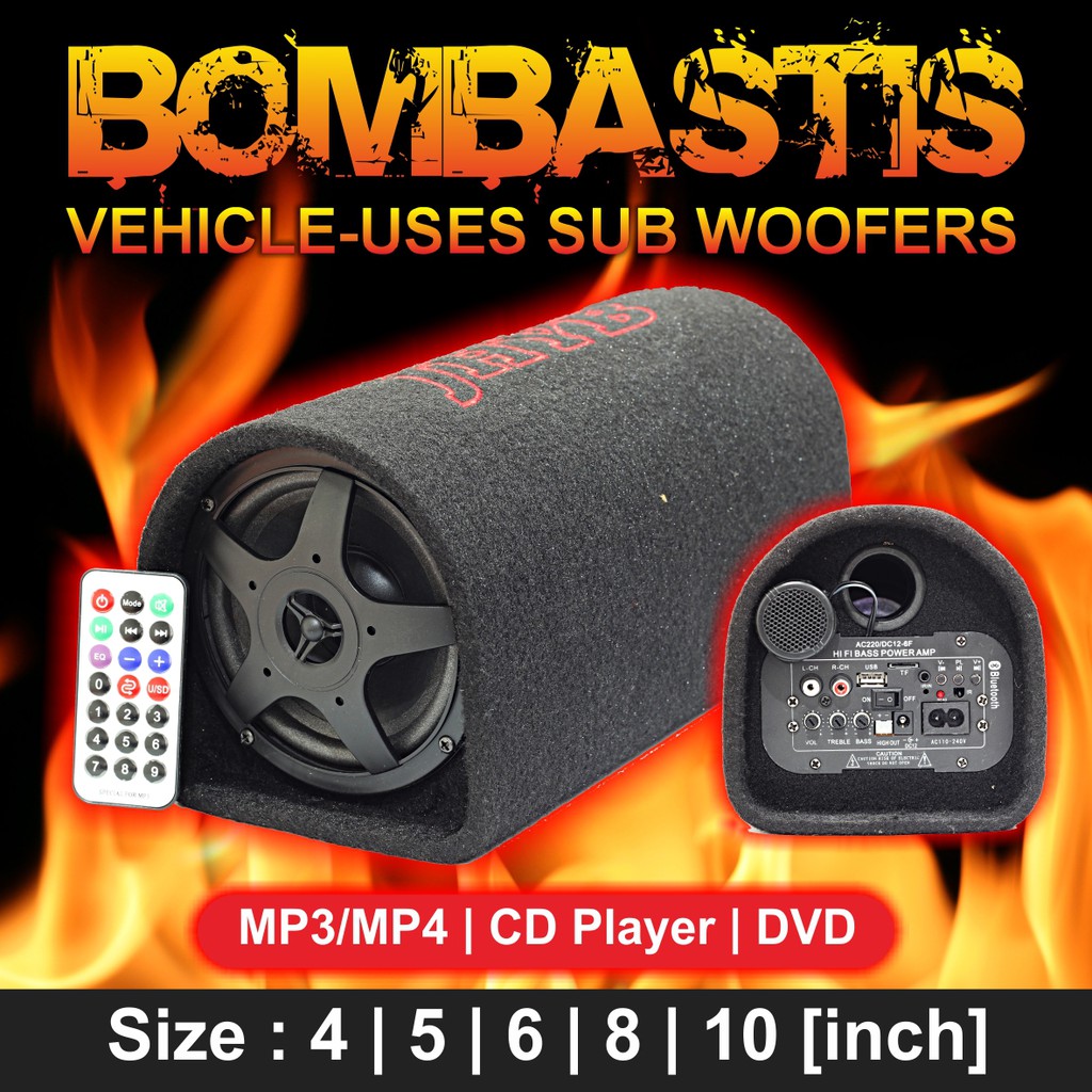 Speaker Tabung Boombastic / subwoofer car speaker 6 inch