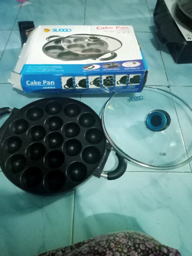 Cetakan Kue 8 Lubang Cr708 Happy Call - Buat Martabak Mini Lumpur Surga Maker Anti Lengket