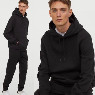 HM Men Basic Hoodie - Hoodie Pria Original Branded