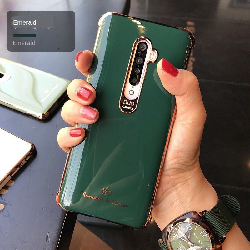 Luxury  Electroplating phone case for Oppo Reno2 F F11 Reno2 Z 2z Reno A9 2020 A5 Reno5 Reno5Pro Soft Silicone Kgh8