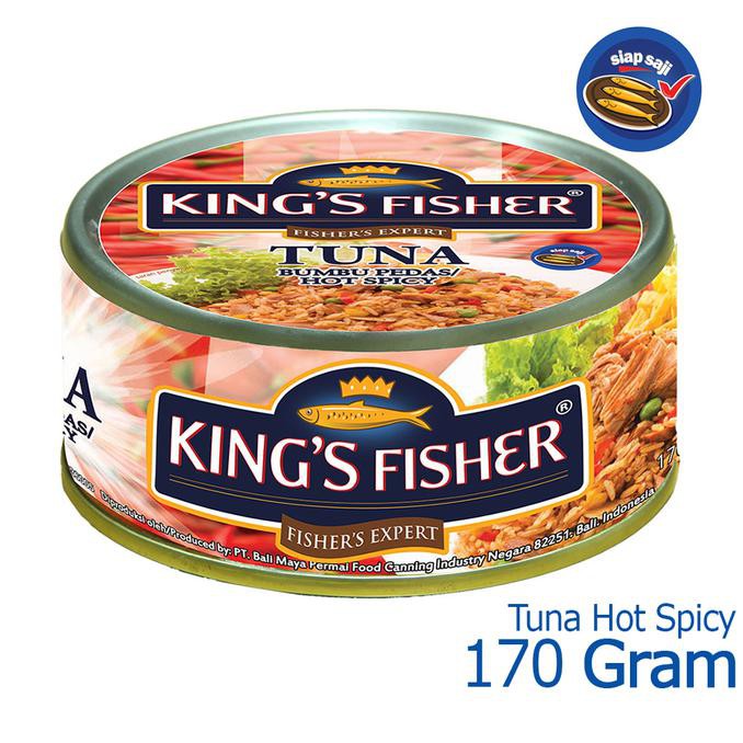 

As4711 Paket 24 Pcs King'S Fisher Tuna Canned Hot Spicy 170Gr Daging Tuna Sa1Z