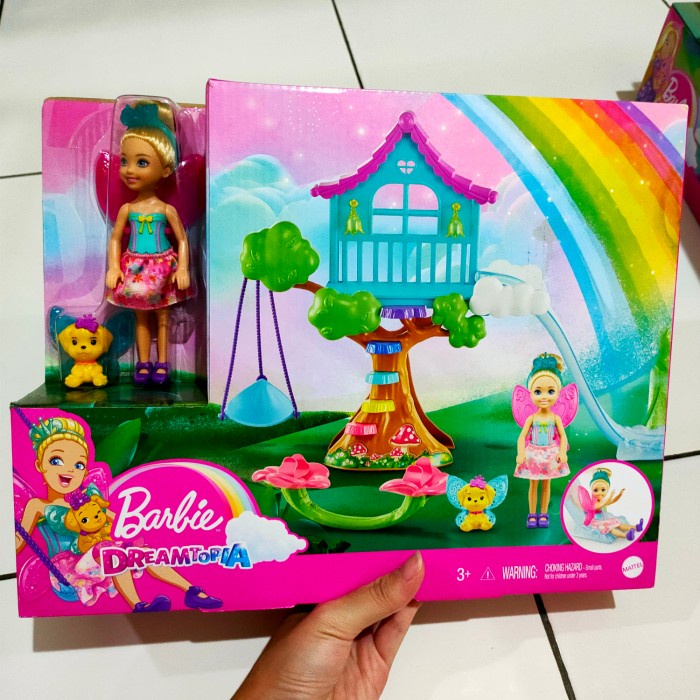 Barbie chelsea dreamtopia fairy tale doll treehouse playset ayunan