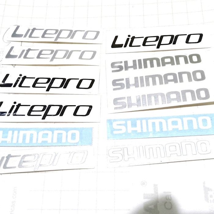 NEW stiker litepro Shimano untuk sepeda lipat mtb roadbike folding bike